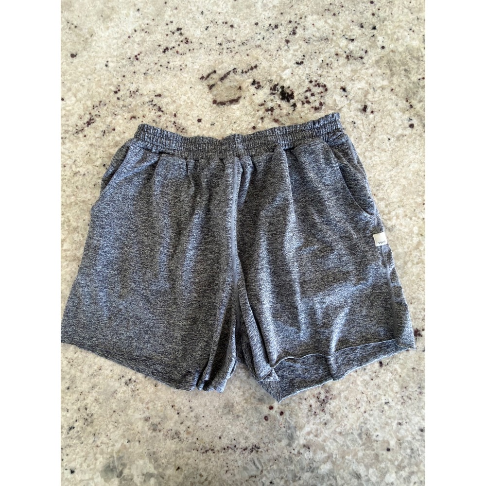 Vuori Performance Athletic Shorts Gray Heather Size S Drawstring